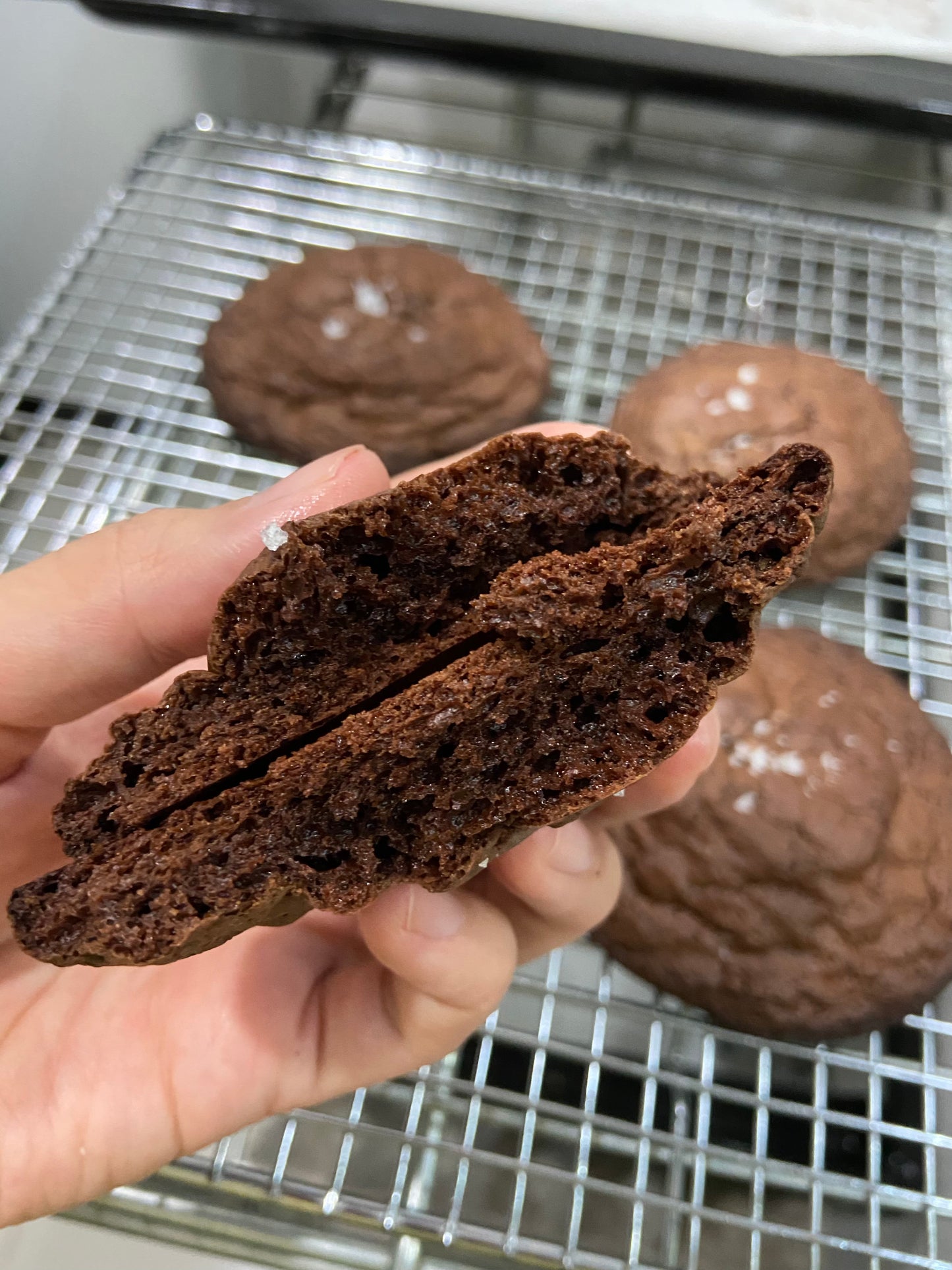 Salted Brownie Cookies