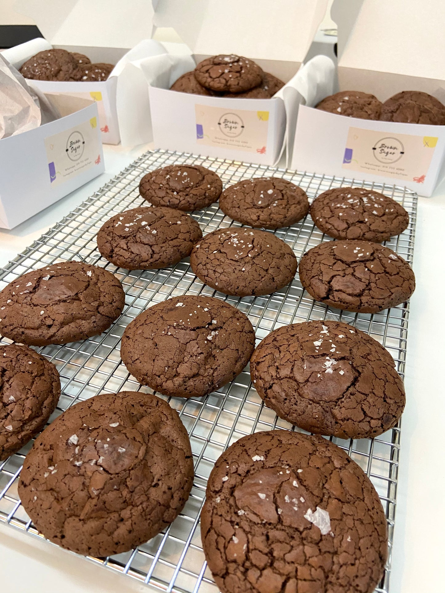 Salted Brownie Cookies