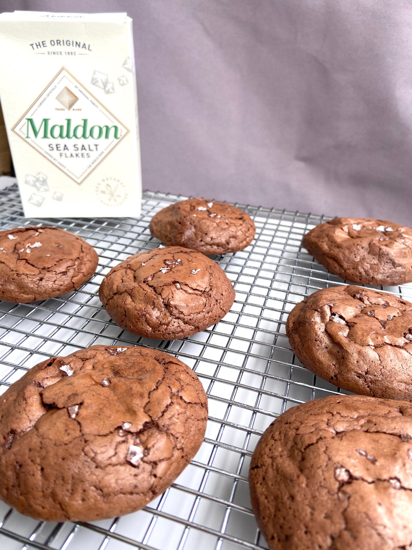 Salted Brownie Cookies